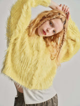SHAGGY SHORT BOTTON CD / YELLOW