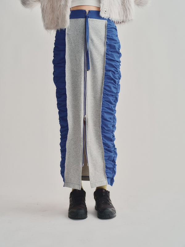 DOCKING NYLON  SKIRT / BLUE