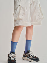 2WAY METALLIC CARGO PANTS / WHITE