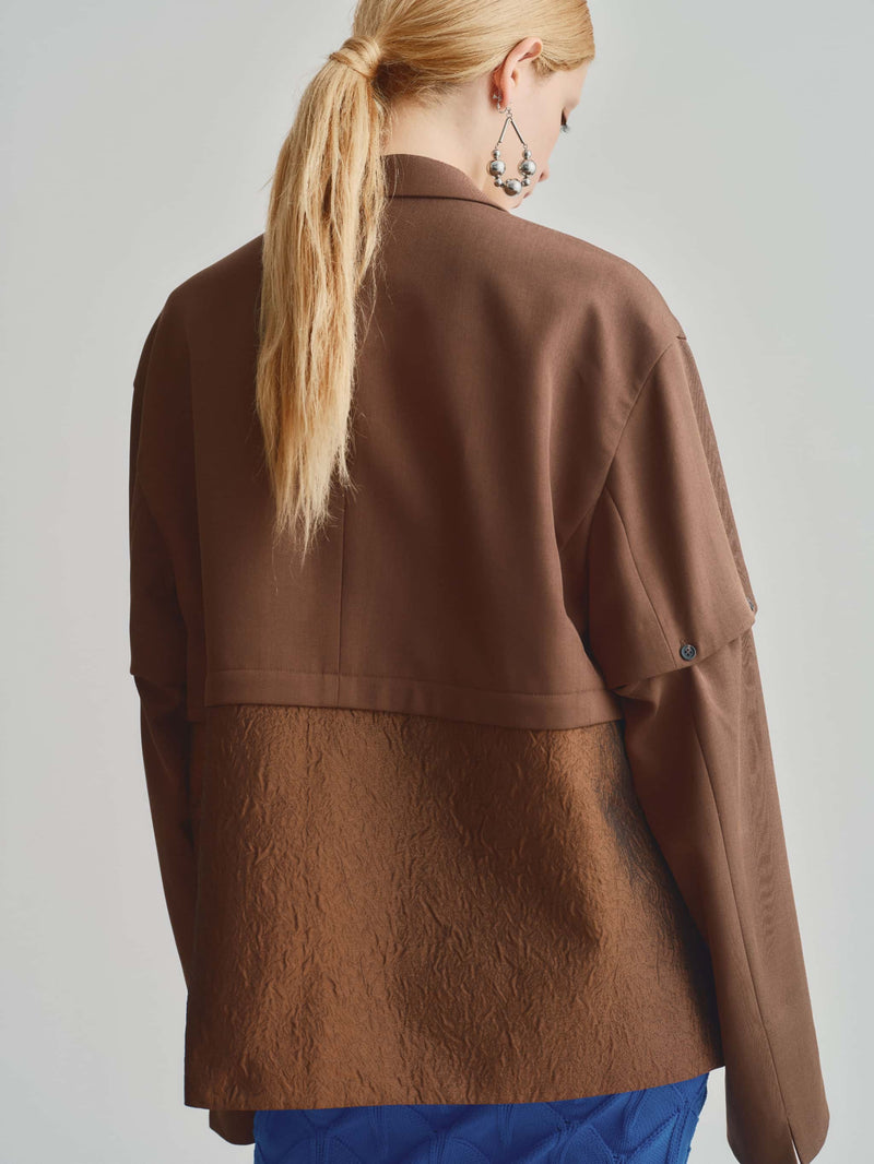 2WAY JACKET / BROWN