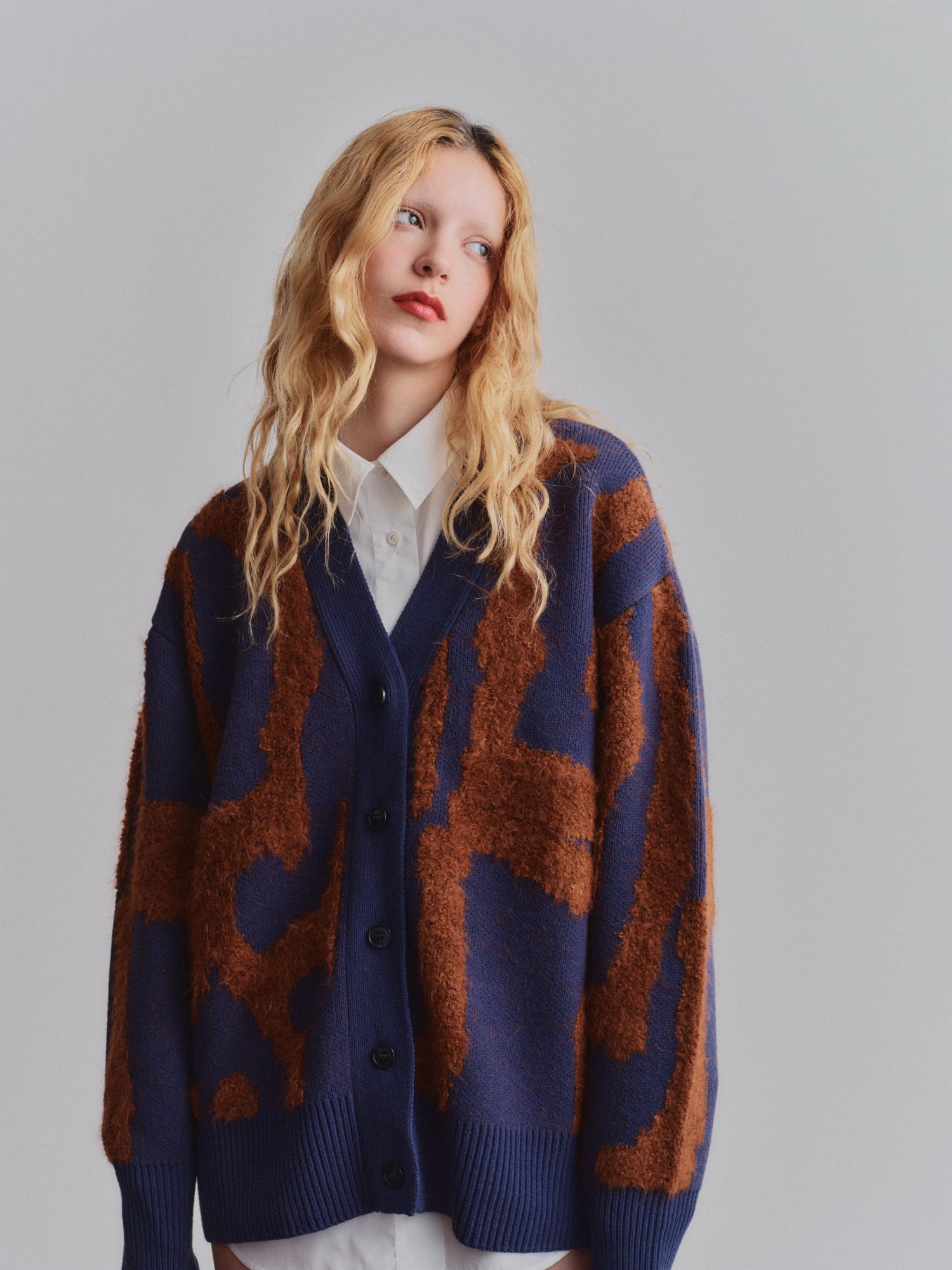 JACQUARD BIG C/G / NAVY
