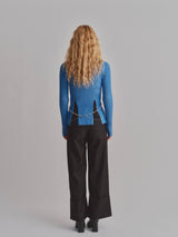 HIGH WAIST SLACKS PT / BLACK