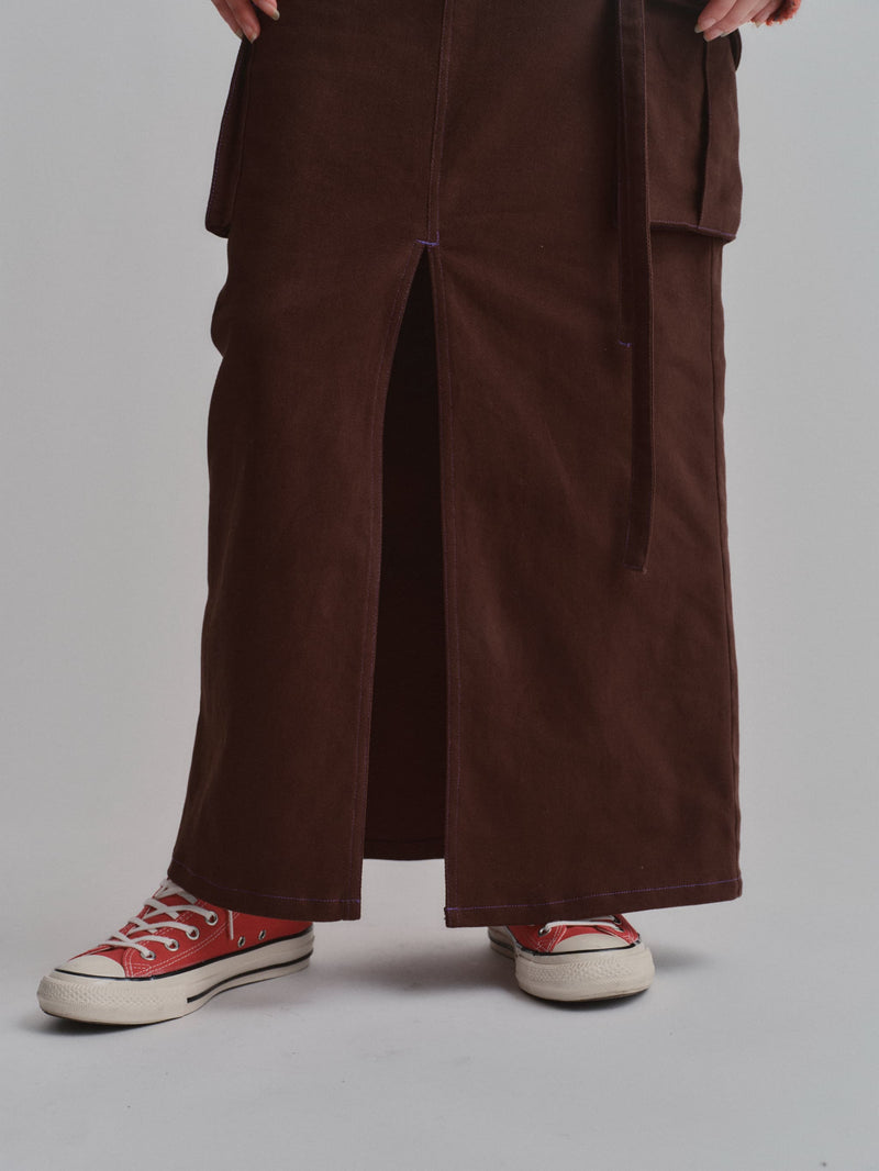 STRETCH CHINO POCKET SK / BROWN