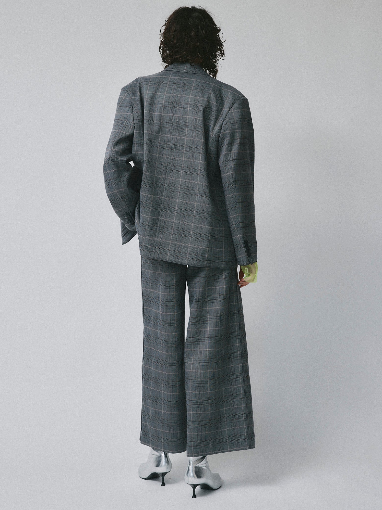 CHECK TAILORED JACKET / GRAY – led-tokyo│レッドトーキョー - 23AW