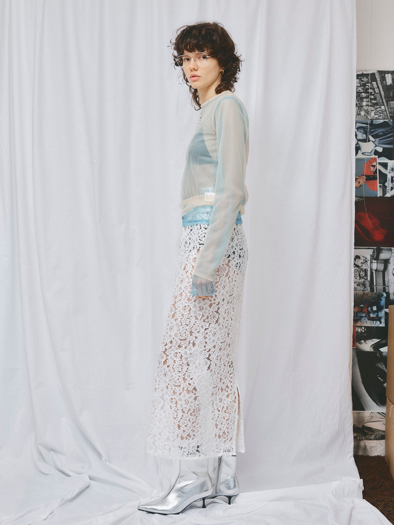 LAYERED LACE SKIRT / WHITE – led-tokyo│レッドトーキョー - 23AW