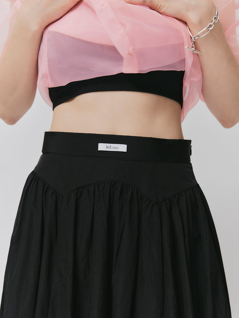 HIGH WAIST SLACKS PT/BLACK