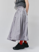 NYLON BALLOON SKIRT / GRAY