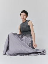 NYLON BALLOON SKIRT / GRAY