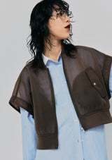 SHEER ZIP BLOUSON