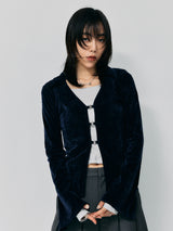 VELOR HOCK CARDIGAN