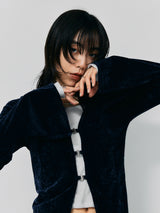 VELOR HOCK CARDIGAN