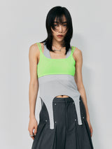 LAYERED TANK TOP / GREEN