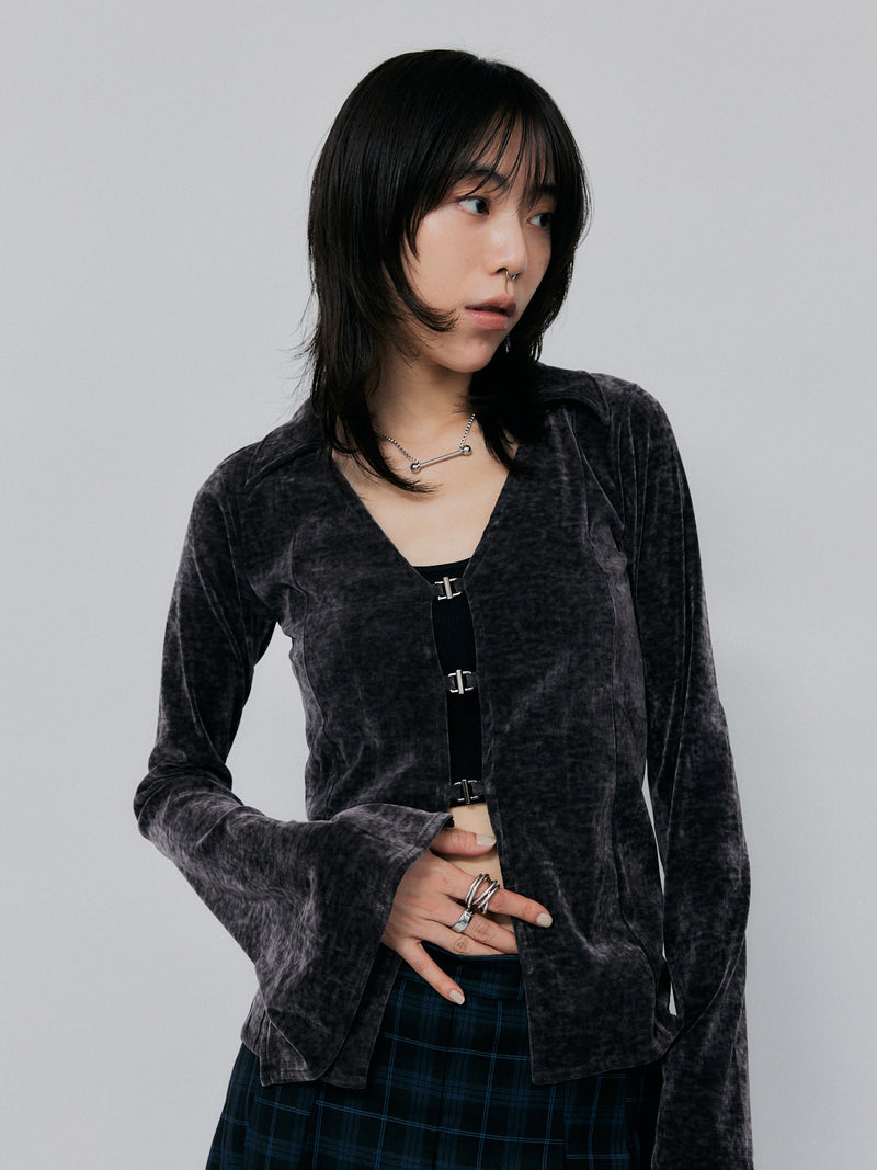 VELOR HOCK CARDIGAN