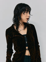 VELOR HOCK CARDIGAN