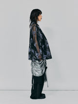 ORGANDY SHEER JACKET＿BLACK