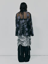 ORGANDY SHEER JACKET＿BLACK