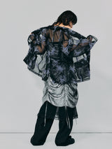 ORGANDY SHEER JACKET＿BLACK