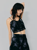 ORGANDY SHEER BUSTIER＿BLACK