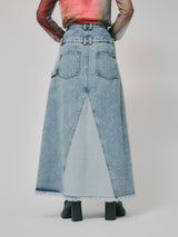 LAYERED DENIM SKIRT