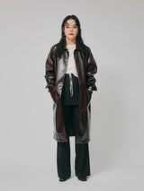 FAKE LEATHER COAT