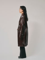 FAKE LEATHER COAT