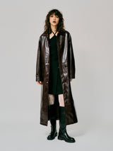 FAKE LEATHER COAT