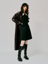 FAKE LEATHER COAT