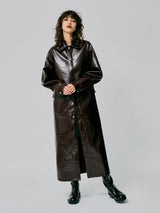 FAKE LEATHER COAT