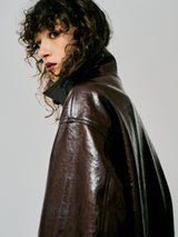 FAKE LEATHER COAT