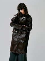 FAKE LEATHER COAT