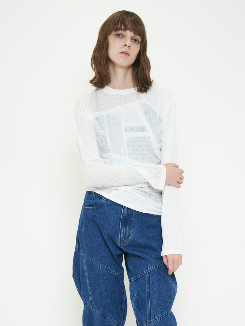 PATCHWORK RIB TOP