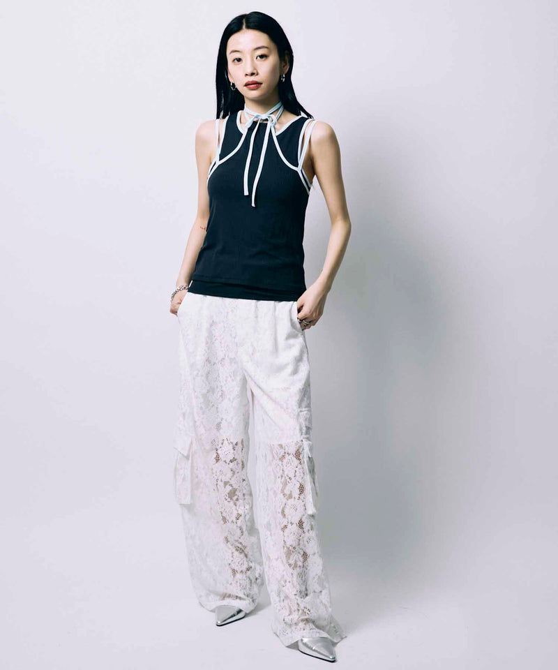 HAULTERNECK TANK TOP SET / NAVY