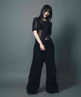 SHEER DOCKING TEE / BLACK