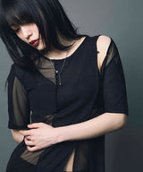 SHEER DOCKING TEE / BLACK