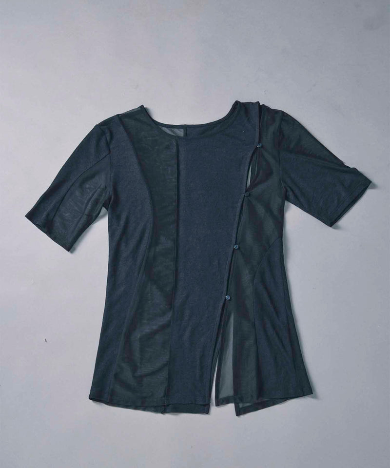 SHEER DOCKING TEE / BLACK