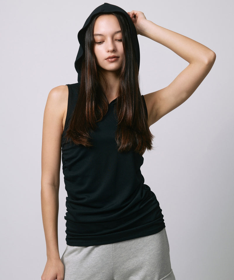 FOODIE TANK  BOLERO SET / BLACK