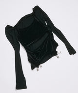 LAYRED TANK SELEEVE / BLACK