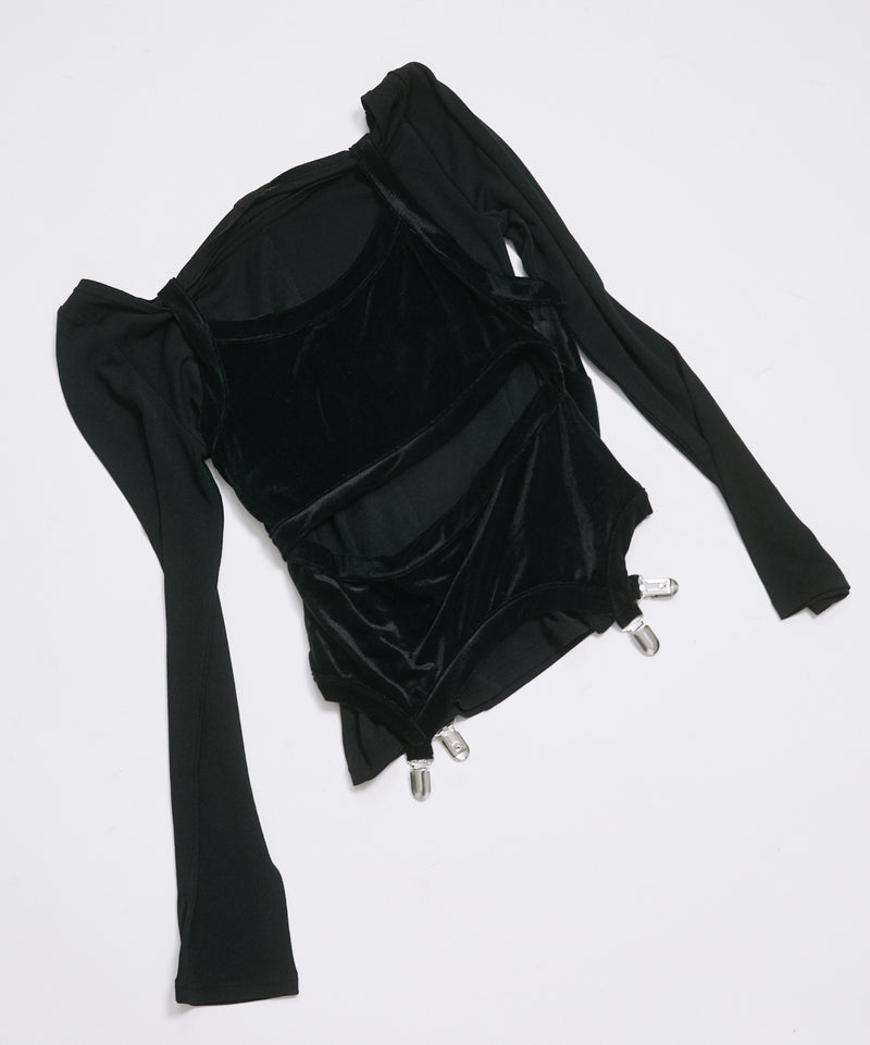 LAYRED TANK SELEEVE / BLACK