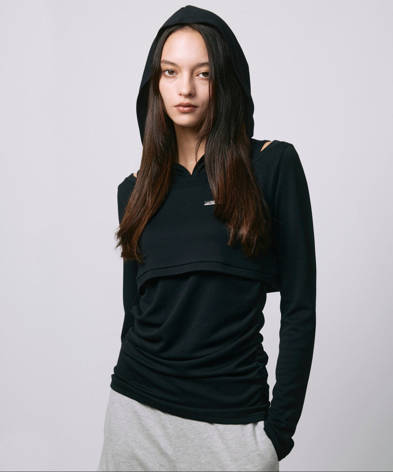 FOODIE TANK  BOLERO SET / BLACK
