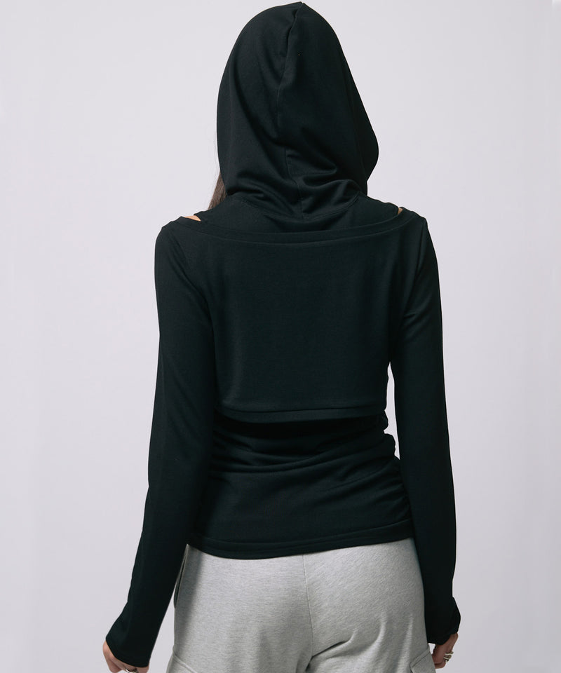 FOODIE TANK  BOLERO SET / BLACK