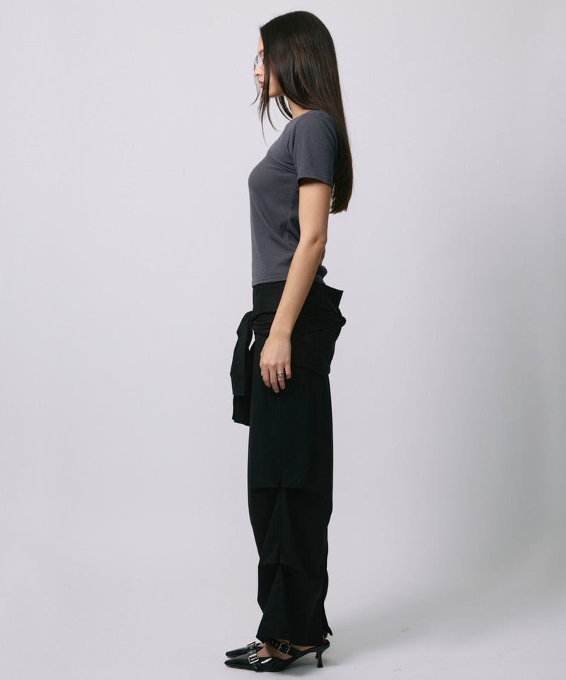 DESIGN OPEN TEE / CHARCOAL GRAY