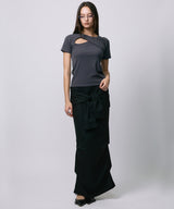 DESIGN OPEN TEE / CHARCOAL GRAY