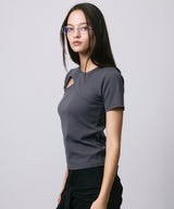 DESIGN OPEN TEE / CHARCOAL GRAY