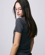 DESIGN OPEN TEE / CHARCOAL GRAY