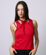 HAULTERNECK TANK TOP SET / RED