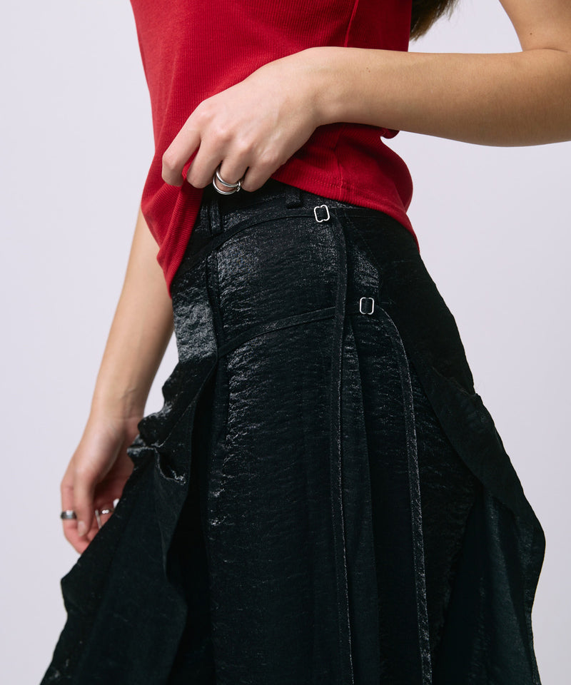 LAYERED SLACKS / BLACK