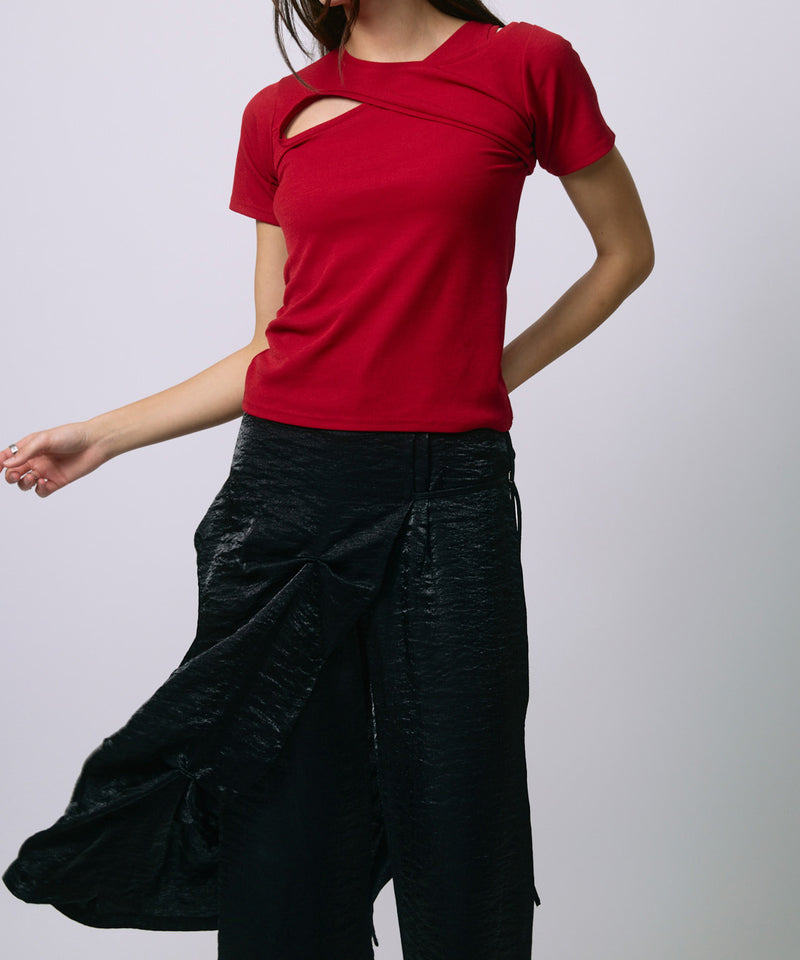 LAYERED SLACKS / BLACK