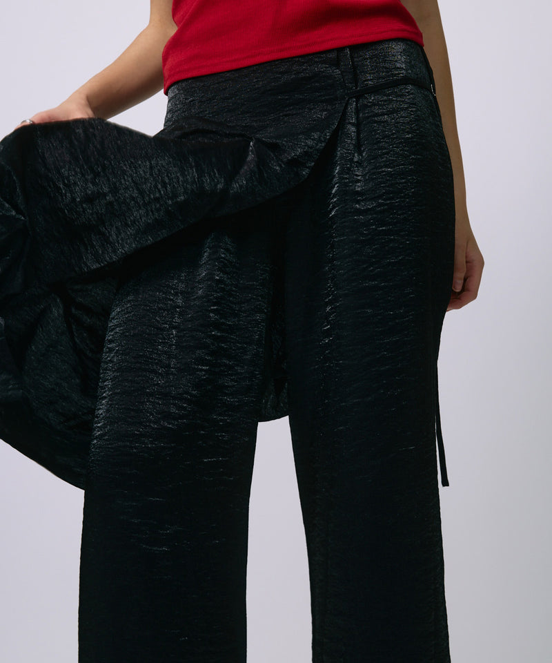 LAYERED SLACKS / BLACK