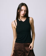 HAULTERNECK TANK TOP SET / BLACK