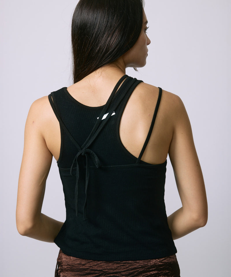 HAULTERNECK TANK TOP SET / BLACK